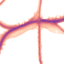 Night-time road noise heatmap for NW11 0AS