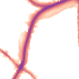Night-time road noise heatmap for NW11 0BF