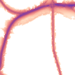 Night-time road noise heatmap for NW11 0DT