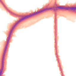 Night-time road noise heatmap for NW11 0EN