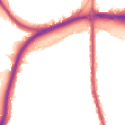 Night-time road noise heatmap for NW11 0EP