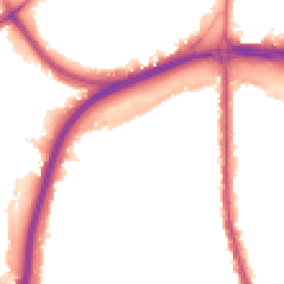 Night-time road noise heatmap for NW11 0ET