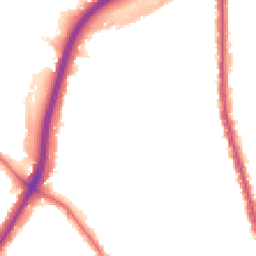 Night-time road noise heatmap for NW11 0EX