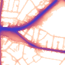 Daytime road noise heatmap for NW11 6BL