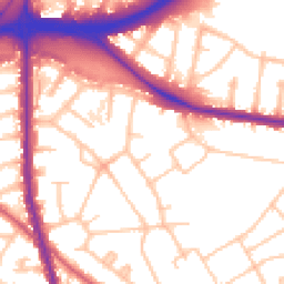 Daytime road noise heatmap for NW11 6HP