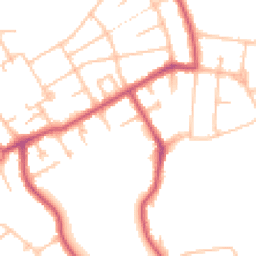 Daytime road noise heatmap for NW11 6UA