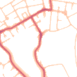 Daytime road noise heatmap for NW11 6UL