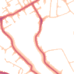 Daytime road noise heatmap for NW11 6UX