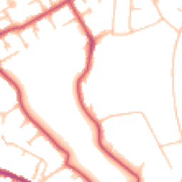 Daytime road noise heatmap for NW11 6XA