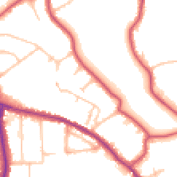 Daytime road noise heatmap for NW11 7EA