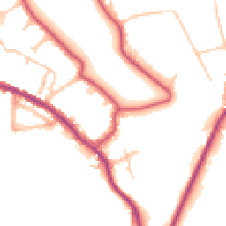 Daytime road noise heatmap for NW11 7JA