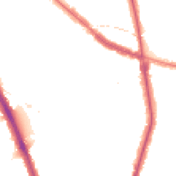 Night-time road noise heatmap for NW11 8SD