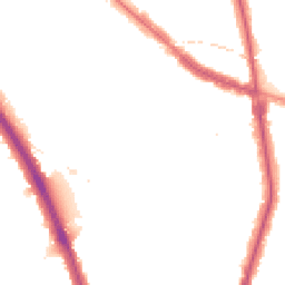 Night-time road noise heatmap for NW11 8TE