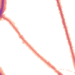 Night-time road noise heatmap for NW11 9AP