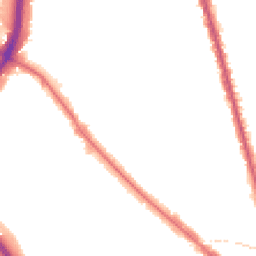 Night-time road noise heatmap for NW11 9AR