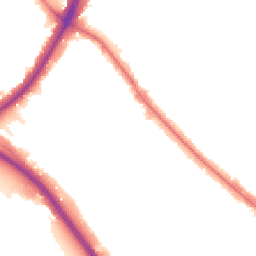 Night-time road noise heatmap for NW11 9DG