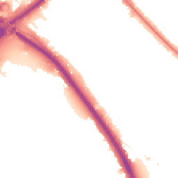 Night-time road noise heatmap for NW11 9EH