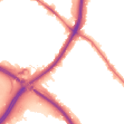 Night-time road noise heatmap for NW11 9HG