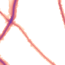 Night-time road noise heatmap for NW11 9NS