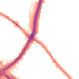 Night-time road noise heatmap for NW11 9PU