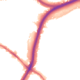 Night-time road noise heatmap for NW11 9QP