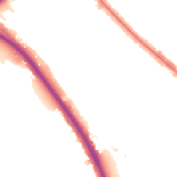 Night-time road noise heatmap for NW11 9RP