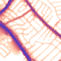 Daytime road noise heatmap for NW11 9SS