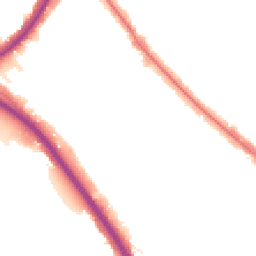 Night-time road noise heatmap for NW11 9SS