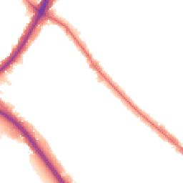 Night-time road noise heatmap for NW11 9TJ