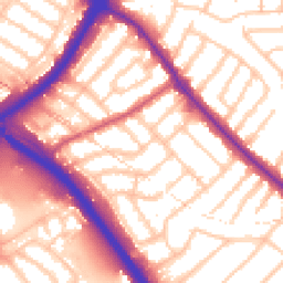 Daytime road noise heatmap for NW11 9UH