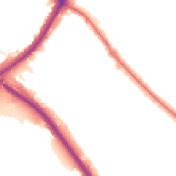 Night-time road noise heatmap for NW11 9UH