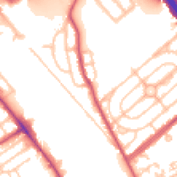 Daytime road noise heatmap for NW2 1AB