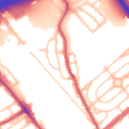 Daytime road noise heatmap for NW2 1AG