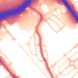 Daytime road noise heatmap for NW2 1AH