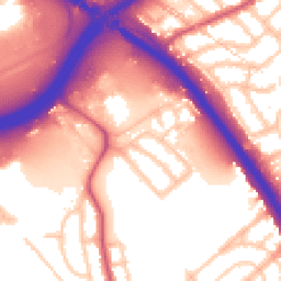Daytime road noise heatmap for NW2 1AT