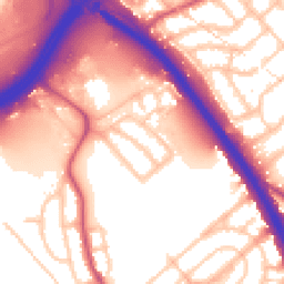 Daytime road noise heatmap for NW2 1AX