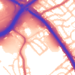 Daytime road noise heatmap for NW2 1BA