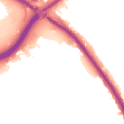 Night-time road noise heatmap for NW2 1BA