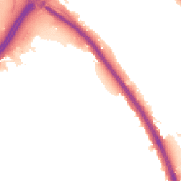 Night-time road noise heatmap for NW2 1BB