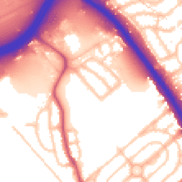 Daytime road noise heatmap for NW2 1BD