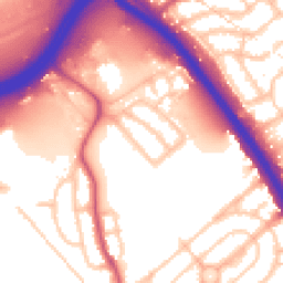 Daytime road noise heatmap for NW2 1BE