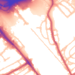 Daytime road noise heatmap for NW2 1BY