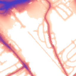 Daytime road noise heatmap for NW2 1DA