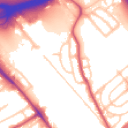Daytime road noise heatmap for NW2 1DB