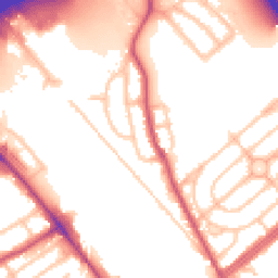 Daytime road noise heatmap for NW2 1DL