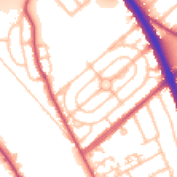Daytime road noise heatmap for NW2 1DX