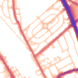 Daytime road noise heatmap for NW2 1EJ
