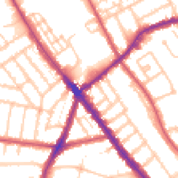 Daytime road noise heatmap for NW2 1EY