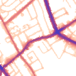Daytime road noise heatmap for NW2 1HR