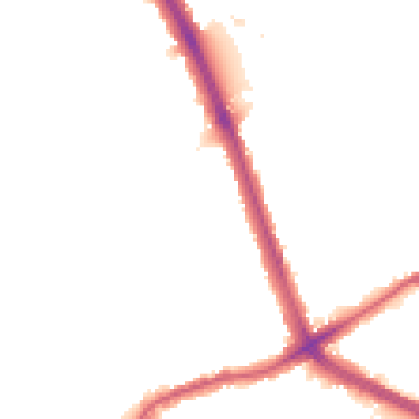 Night-time road noise heatmap for NW2 1HT